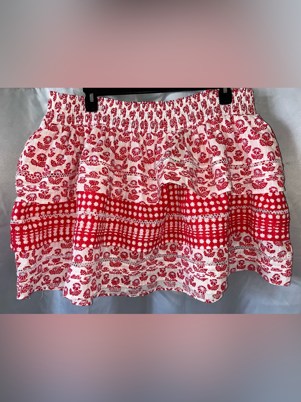 Roller Rabbit x Target Women's Floral/Star Geo Tiered Mini Skirt